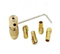 Mini adattatore per cacciavite per trapano nero per contenere punte da trapano da 0,3-6,5 mm