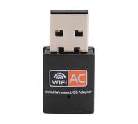 Mini Adattatore WiFi Wireless Nano USB, Dongle WiFi USB AC600 802.11ac Dual Band 2.4G/5G per PC Desktop Portatile, Supporta 10/8.1/8/7/XP, OS, Linux