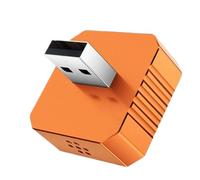 Mini adattatore wireless per auto - Elettronica in metallo e vetro da 3,1 cm | Convertitore USB plug-and-play per connessione WLAN Controllo vocale intelligente - compatibile con camper berlina