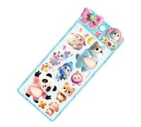 Mini Adesivi Animali | Mini Decalcomania 3D Pancia Animale | Piccoli Adesivi 3D per Scrapbooking | Per Bicchieri D'Acqua Pareti Chitarre Valigie Bagagli Quaderno Busta Occhiali Tablet Agenda Diari