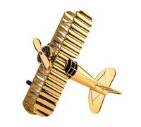 Mini aereo decorativo in ferro giocattolo modello di aeroplano vintage per