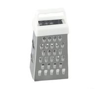 Mini affettatrice a quattro lati in acciaio inossidabile con manico antiscivolo, uso multifunzionale per la preparazione degli alimenti in cucina e foro per appendere per una comoda conservazione