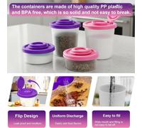 Mini agitatore sale e pepe in plastica per esterno da viaggio con guarnizione er