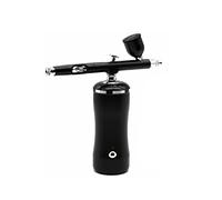 Mini Airbrush Compressor Kit Smart ossigeno Apparecchio for infusione Azione Dual Penna Soleless Abbronzatura Temporaneo Tatuaggio Vernice Spray Strumenti Soffiaggio comodo(Part A Black)