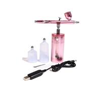 Mini Airbrush Compressore Ricaricabile Elettrico Fai da te Tatuaggio Piccola Pompa Design Vernice Spray Strumento Pittura Montaggio Rosa