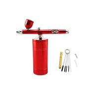 Mini Airbrush della spazzola di aria ad alta potenza potente interruttore controllo commerciale migliore Spray On concia master Kit Soffiaggio comodo(Part B Red)
