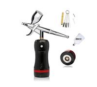 Mini Airbrush professionale con modelli di scala del compressore Modelli Air Pump Airless Tanning Spray Paint Piston Barber Tattoo Pneumatic Tool Soffiaggio comodo(Part D Black)