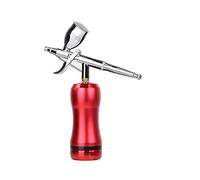Mini Airbrush professionale con modelli di scala del compressore Modelli Air Pump Airless Tanning Spray Paint Piston Barber Tattoo Pneumatic Tool Soffiaggio comodo(Part A Red)
