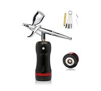 Mini Airbrush professionale con modelli di scala del compressore Modelli Air Pump Airless Tanning Spray Paint Piston Barber Tattoo Pneumatic Tool Soffiaggio comodo(Part C Black)