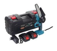 Mini-Akku-Kettensäge 6 " 21V Con 2 Batterie + Valigia Sega a Motore Einhandsaege
