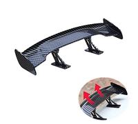 Mini ala Spoiler per Auto Universale,Spoiler Della Novità Dell'automobile,Dell'ala Posteriore Dell'ABS Ala Auto,Mini Spoiler Auto Universale,Utilizzata per la Decorazione, Stabilità del Veicolo(Nero)