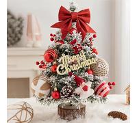 Mini Albero di Natale Artificiale 45 cm Albero di Natale Piccolo con luci e Ornamenti a LED,Piccolo Albero di Natale Artificiale,fai da te,tavolo per decorazioni natalizie,decorazione da tavolo