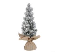 Mini albero di Natale artificiale da 45 cm con design dettagliato in plastica adatto per la decorazione interna delle vacanze a casa o in ufficio