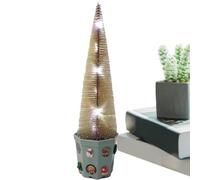 Mini albero di Natale che si artificiale per la decorazione della | Centrotavola con albero delle vacanze, per casa, scuola, camera da letto, soggiorno, chiesa, centro commerciale, matrimonio