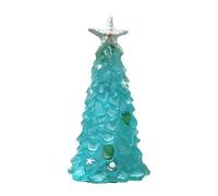 Mini albero di Natale in cristallo curativo, decorazione da tavolo in resina di alta qualità, pura e priva di sostanze nocive - per tavolo da pranzo, soggiorno e studio (blu)