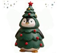 Mini albero di Natale in resina a forma di animale, decorazione da tavolo, stravagante, per scrivania, ufficio, camera da letto, verde, 10 cm, decorazione natalizia per la casa, in resina, 1 pezzo (il