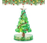 Mini albero di Natale, kit di allevamento di cristallo fai da te, albero di Natale piccolo, albero di carta magica per decorazione, albero di Natale artificiale, kit scientifico e giocattoli, guida di
