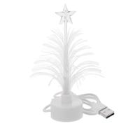 Mini albero di Natale USB collegamento LED fibra ottica albero di Natale multi colori che cambia luce notturna per la casa centro commerciale camera da letto