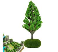 Mini albero modello,Albero della disposizione del paesaggio dello scenario della ferrovia - Modello di scenario del, albero finto verde per progetti, paesaggio paesaggistico paesaggistico fai da te