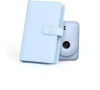 Mini album fotografico con 108 tasche per Fujifilm Instax Mini, Polaroid Snap, 5,1 x 7,6 cm, carta fotografica Kpop, album per Instax Mini 12/11/40/7+/EVO/99 (blu pastello)