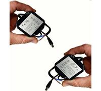 Mini Alimentatore Stabilizzato 12V 1,5A (Kit 2 Pz.) 18W IP67 Stagno per Telecame