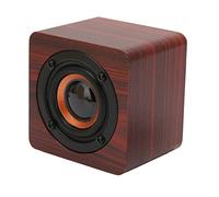 Mini Altoparlante Bluetooth, Cabinet a Risonanza di Legno Rilascio Suono Puro, Batteria a Lunga Durata, Smartphone Compatibili, Laptop, Altoparlante Wireless Retrò Portatile per Feste, Viaggi(Rosso)