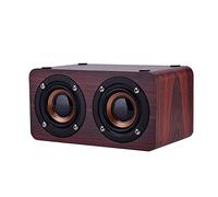 Mini Altoparlante Bluetooth Portatile in Legno Altoparlanti Stereo Wireless Ingresso Sorgente Efficace AUX per Viaggiare (Grana di mogano (versione inglese))