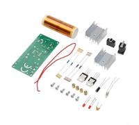 Mini altoparlante elettronico al plasma a bobina kit fai da te 15 W con ingresso audio da 3 5 mm e alimentatore DC 15 24 V, dimensioni PCB 4 0 mm 8 0 mm per progetti fai da te
