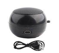Mini Altoparlante Portatile Altoparlante da Viaggio Ad Alto Volume da 3,5 Mm Per PC MP3 Per Telefoni Cellulari, con Batteria Integrata Ricaricabile Tramite USB(Nero)