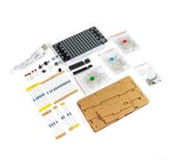 Mini altoparlante stereo alimentato tramite USB fai da te con controllo vocale e luci LED multicolore per una migliore atmosfera (con guscio)