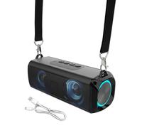 Mini altoparlante wireless portatile: altoparlante, audio potente e portatile | include spazio di archiviazione integrato e batteria a lunga durata, attività all'aperto Li