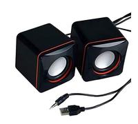 Mini altoparlanti USB con bassi - Cubo da 2,56", ingresso AUX da 3,5 mm