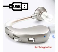 Mini amplificatore acustico ricaricabile per sordità, apparecchio acustico, ausiliari intelligenti per la perdita dell'udito per anziani e anziani