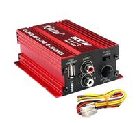 Mini Amplificatore Audio Auto - Amplora Amplificatore Di Auto Compatte, Booster Di Alimentazione 'altoparlante | Amplificatore Audio Channel 12V Con Controllo Dei Bassi Per Stereo Delle Auto,