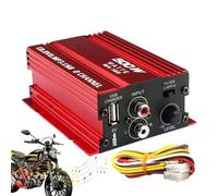 Mini Amplificatore Audio Per Auto | Amplificatore Stereo A 2 Con Controllo Boost Dei Bassi | Altoparlante Compatto Per Subwoofer, Veicoli, Camion, Barca, Moto, Impianto Audio Domestico