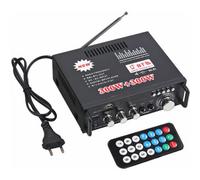Mini amplificatore stereo per audio domestico, telecomando a infrarossi per una gestione semplice e alta fedeltà che garantisce un suono cristallino.