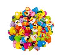 Mini Anatre In Gomma - 50 Babies Doccia | Mini Anatre Da Bagno In Gomma con Sacchetti Di Pesce Giocattolo per Vasca Da Bagno In Aula Spiaggia Estiva