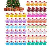 Mini anatre luminose, statuette di anatre che si illuminano al buio, sufficienti mini anatre in resina, ornamenti luminosi fai da te per decorazioni natalizie fai da te