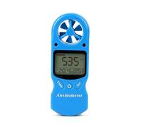 Mini anemometro multifunzione TL-300, display LCD digitale con funzioni igrometro e termometro.(Blue)