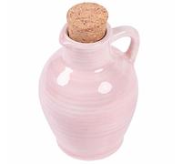 Mini anfora oliera rosa 95 ml in ceramica tappo in sughero, Masseria