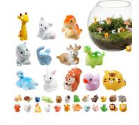 Mini Animali 40 Pezzi Casa Figure Miniature | Piccoli Animali In Miniatura Per Interni Tabletop Giardino Fata Ragazze Ragazzi Feste Ospiti Premi