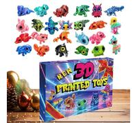 Mini Animali Stampati 3D 24 Realistici Grandi Occhi Mobili
