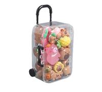 Mini Animals Figures - Mini Animal Figurines Shelf Decor with Suitcase
