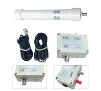 Mini antenna attiva a frusta per bande VLF LF HF VHF a onde corte con accoppiamento a banda larga e connettore BNC compatibile con linea di alimentazione da 50 100 Ohm (host + antenna + alimentatore)