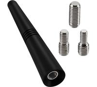 Mini Antenna Corta Universale per Auto 9.2Cm, Antenna Tetto Con 3 Viti M4/M5/M6,