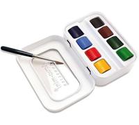 Mini Aquarelle SENNELIER - Metal box of 8 half-pans
