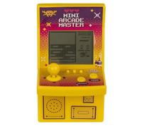 Mini Arcade Master Console Portatile con 26 Giochi, 99 Livelli, 9 x 15 cm, Alimentazione 2 Batterie AA, Colori Assortiti, Confezione Regalo (giallo)