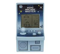 Mini Arcade Master Console Portatile con 26 Giochi, 99 Livelli, 9 x 15 cm, Alimentazione 2 Batterie AA, Colori Assortiti, Confezione Regalo (azzurro)