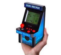 Mini Arcade Retrò con 26 Giochi - Cabinato Videogame Portatile a Pile, Design Anni '80, 12.7x7cm, Ideale per Appassionati e Collezionisti