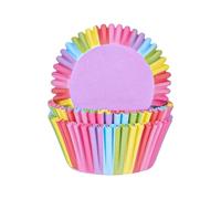 Mini Arcobaleno Cupcake,200 pezzi Arcobaleno Formato mini Arcobaleno per Muffin in carta Involucri per Cupcake Arcobaleno Natalizi per Cupcake per Decorazioni Natalizie
